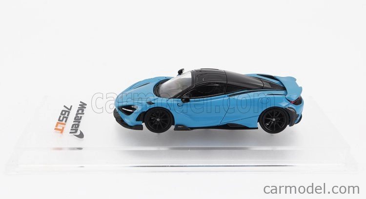 Cm-models Mclaren 765lt With Racing Set Wheels 2020 1:64 Světle Modrá