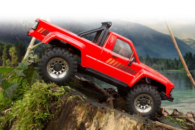 RC auto Venture18 Flux 1985 Toyota Hilux SR5, červená
