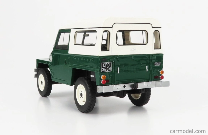 Bos-models Land rover Land 90 Ii Series Lightweight Soft-top Closed 1973 1:18 Green White