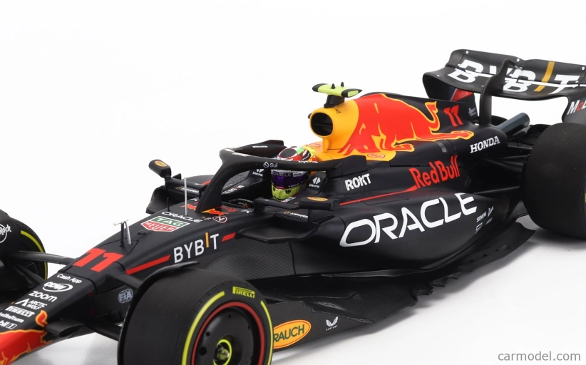 Minichamps Red bull F1  Rb19 Team Oracle Red Bull Racing N 11 4th Abu Dhabi Gp 2023 Sergio Perez 1:18 Matt Blue