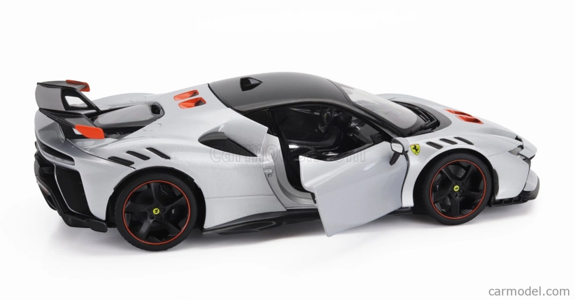 Bburago Ferrari Sf90xx Stradale 2024 1:18 Bianco Artico - Bílá Met Oranžová Černá