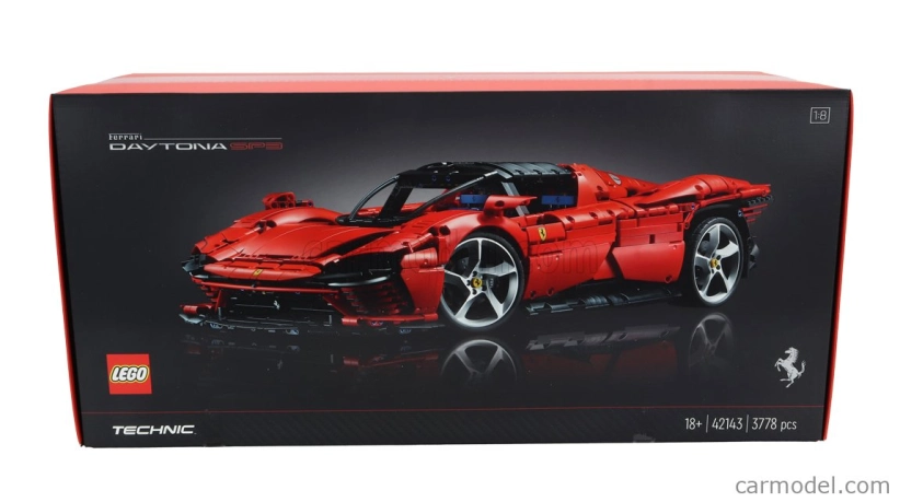 Lego Ferrari Lego Technic - Daytona Sp3 2022 - 3778 Pezzi - 3778 Pieces 1:8 Red