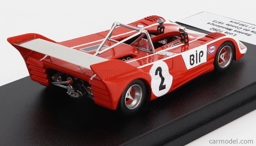 Trofeu Lola T292 N 2 Rally Vila Do Conde 1973 Santos Mendoza 1:43 Červená biela