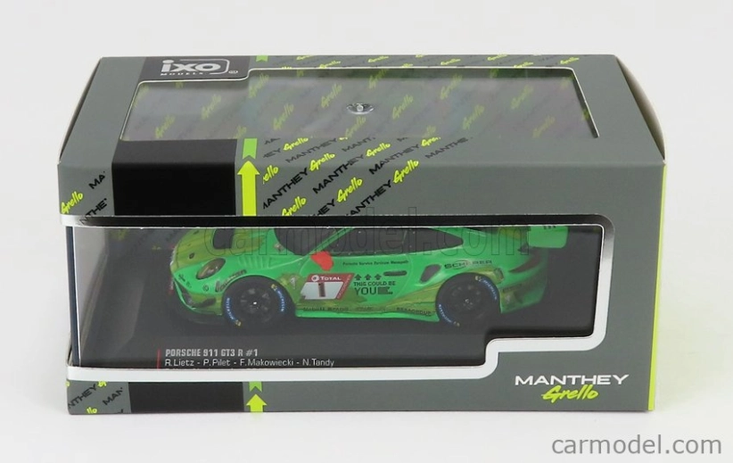 Ixo-models Porsche 911 991-2 Gt3 R Team Manthey Racing N 1 1:43, zelená