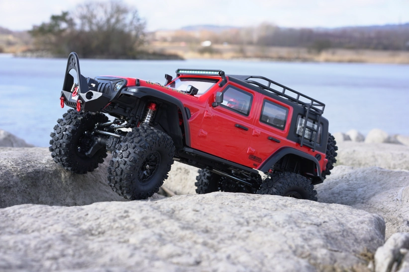 RC auto DF-4S PRO Crawler 313 mm 1:10, červená