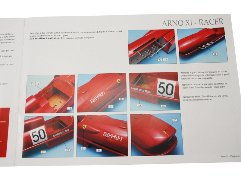 AMATI Arno XI Racer pretekársky čln 1960 1:8 kit