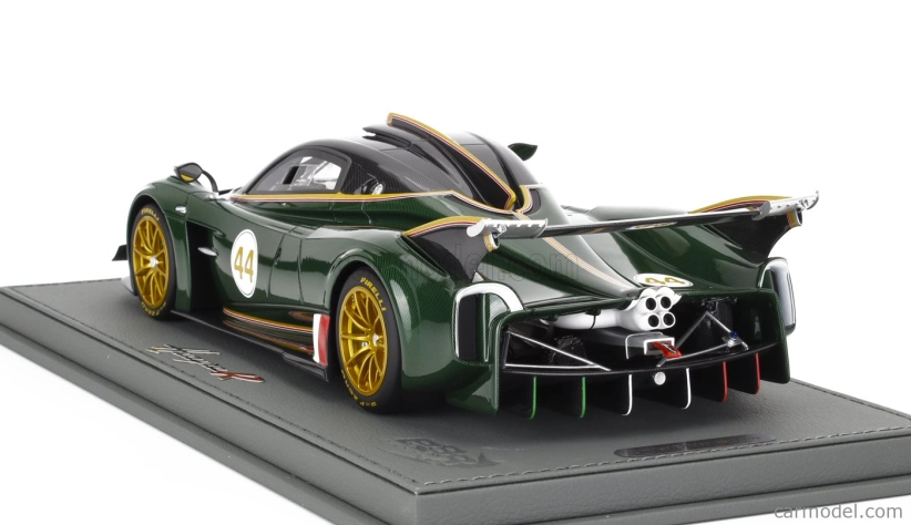 Bbr-models Pagani Huayra R N 44 Racing 2021 - Con Vetrina - With Showcase 1:18 Verde Smeraldo - Zelený Uhlík