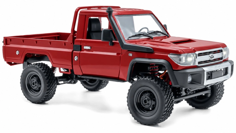 RC auto Land Cruiser Toyota, červená + náhradná batéria