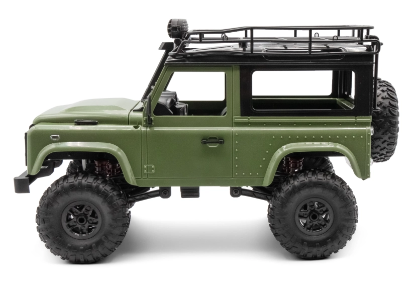 RC auto Land Rover Defender T98 1/12, zelená + náhradní baterie