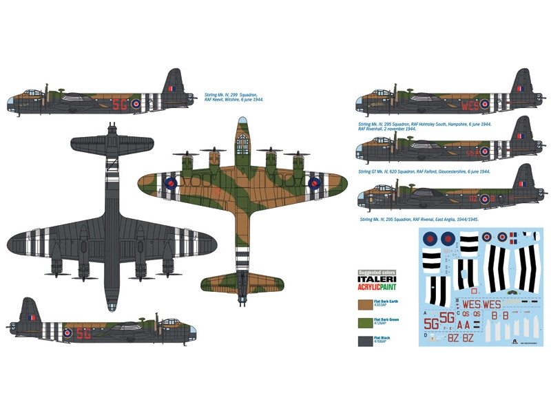 Italeri Stirling MK.IV glidertug / par.transp. (1:72)