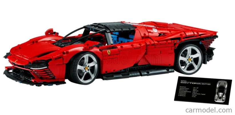 Lego Ferrari Lego Technic - Daytona Sp3 2022 - 3778 Pezzi - 3778 Pieces 1:8 Red