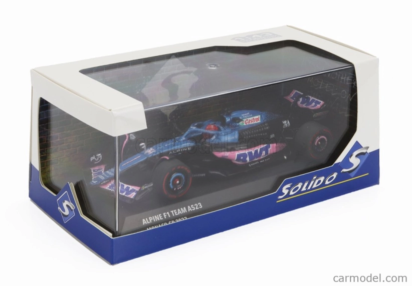 Solido Alpine F1 A523 Team Bwt Alpine N 31 3rd Monaco Gp 2023 Esteban Ocon 1:43 Blue Pink