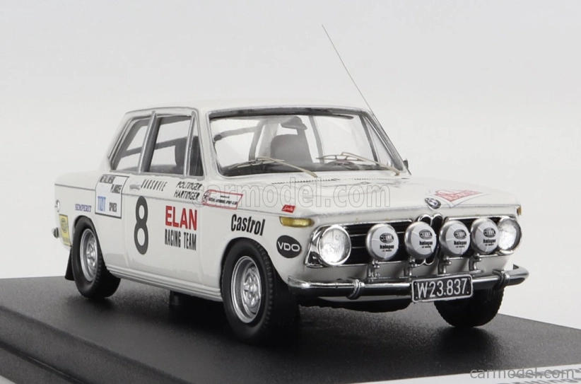 Trofeu BMW 2002 Ti (nočná verzia) N 8 Rally Montecarlo 1971 W.poltinger - H.hartinger 1:43 Biela