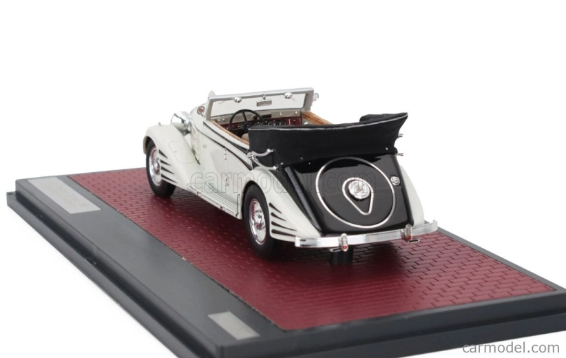 Modely v mierke Matrix Maybach Zeppelin Ds8 Cabriolet Open 1934 1:43 White