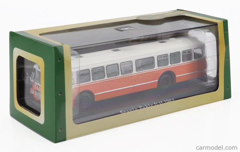 Edicola Scania Vabis D11 Autobus 1969 - Damage Display Box 1:72 Oranžová Bílá