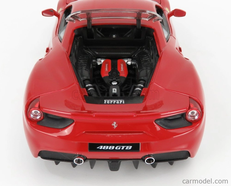 Bburago Ferrari 488 GTB 1:18 červená
