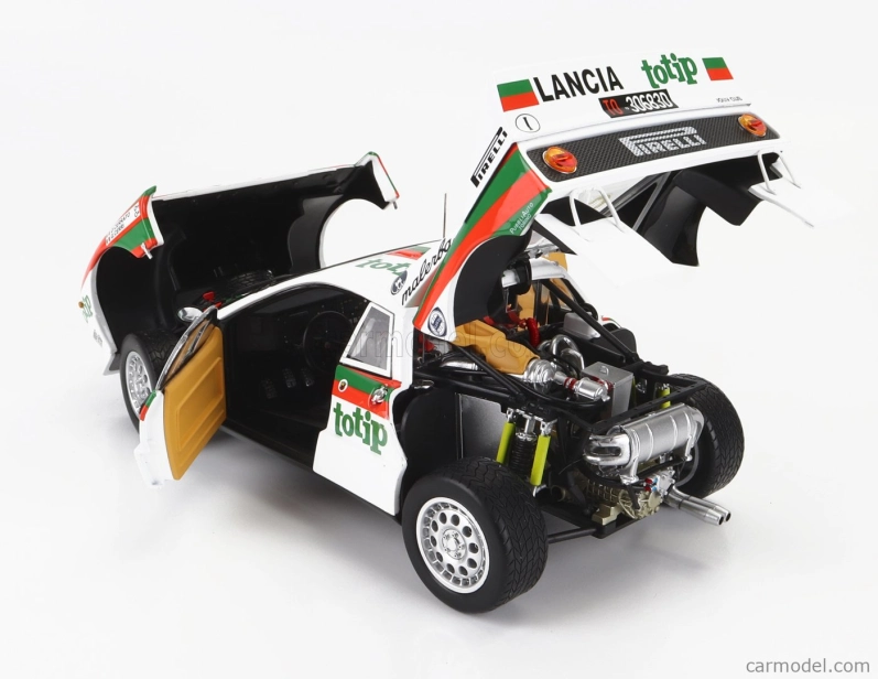 Kyosho Lancia 037 Totip N 3 Rally Isola D'elba 1985 D.Cerrato - G.Cerri 1:18, bílá