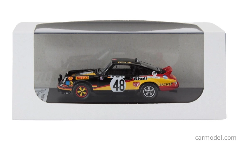 Trofeu Porsche 911 Carrera Rs Coupe (night Version) N 48 Rally Montecarlo 1976 Reiner Altenheimer - Gerd Blankenhagen 1:43 Černá Žlutá Červená