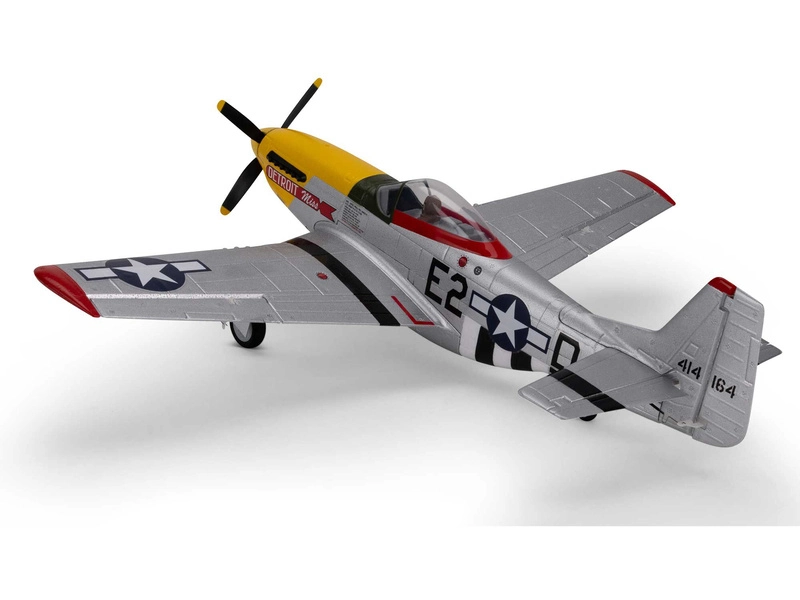 RC letadlo E-flite P-51D Mustang 0.49m Detroit Miss SAFE Select BNF Basic
