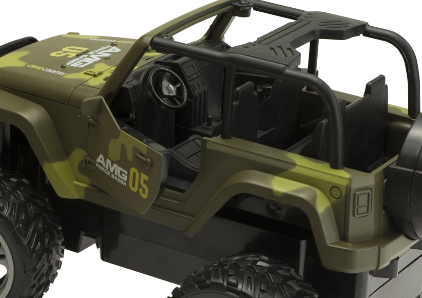 RC auto Off-Road Jeep 1:14, maskáčová