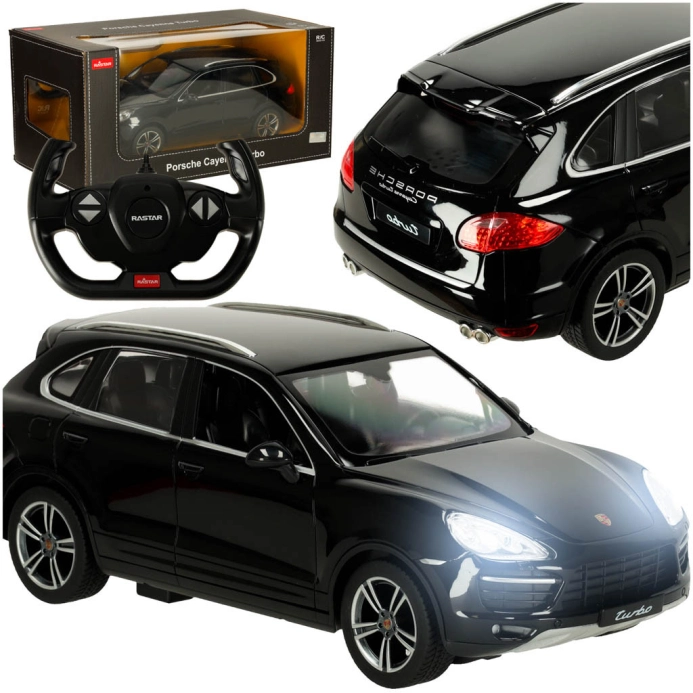 Rastar RC auto Porsche Cayenne Turbo 1:14 černé