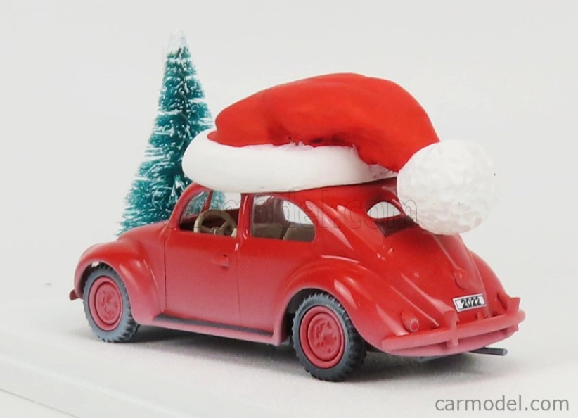 Rio-models Volkswagen Beetle Maggiolino 1958 - Christmas Edition 2022 - Natale 2022 1:43 Red