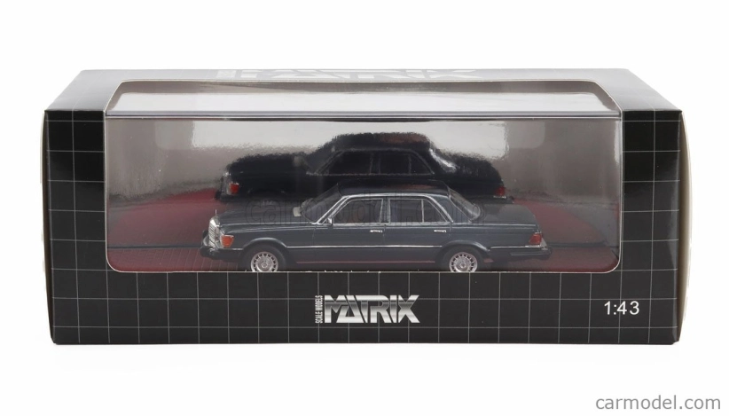 Matrix scale models Mercedes benz S-class 300sd Turbodiesel (w116) Usa Version 1977 1:43 Blue Met