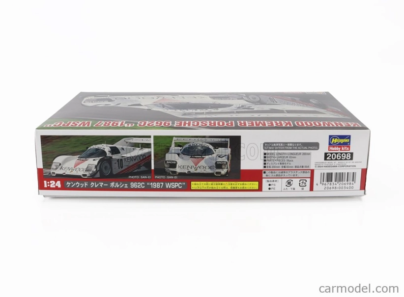 Hasegawa Porsche 962c Team Remer Kenwood N 10 Wspc Sezóna 1987 1:24 /