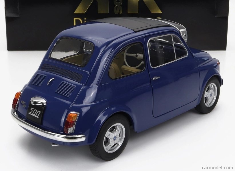 Fiat 500 F Custom 1968 v mierke 1:12 modrá