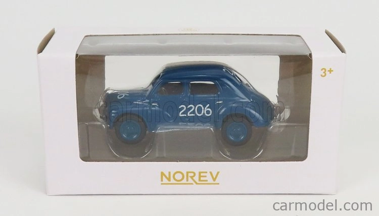 Norev Renault 4cv N 2206 Mille Miglia 1954 1:64 Modrá