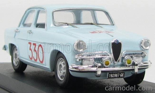 Rio-models Alfa romeo Giulietta Ti N 330 Rally Montecarlo 1964 Pinasco - Sanfilippo 1:43 Svetlo modrá