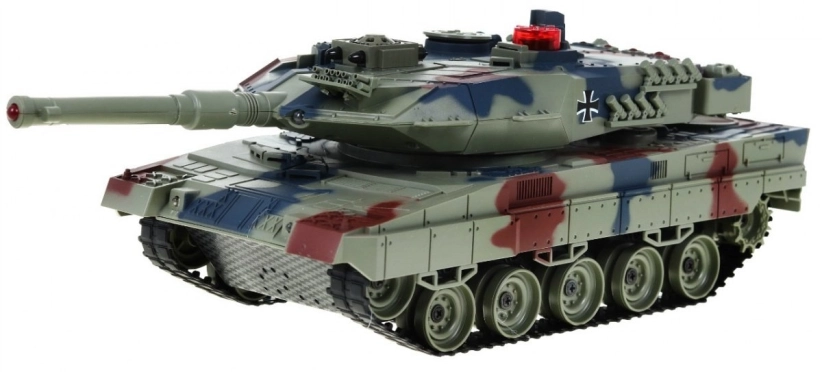 RC soubojový tank s kouřem Leopard 2A6