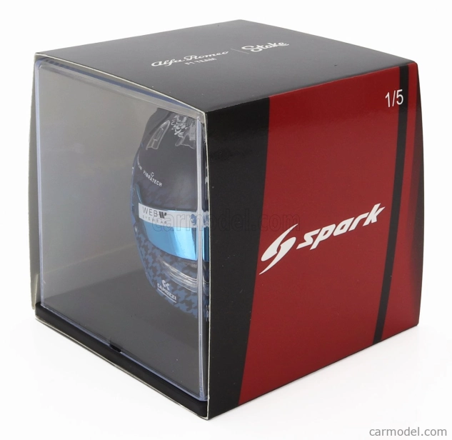 Spark-model Bell helmet F1 Casco Helmet Alfa Romeo C43 Team Stake N 24 Japan Gp 2023 Guanyu Zhou 1:5 Blue