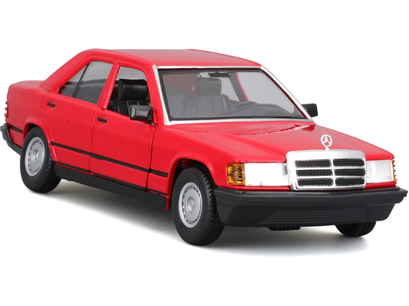 Bburago Mercedes benz 190e 1984 1:24 Red