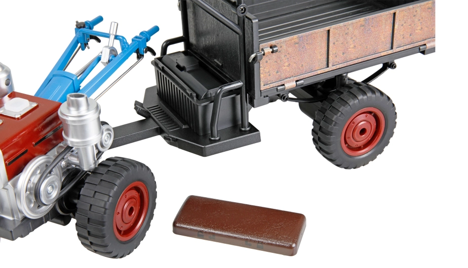 RC Retro traktor-Terra s dymom a svetlom 4WD proporcionálny 1:12 RTR