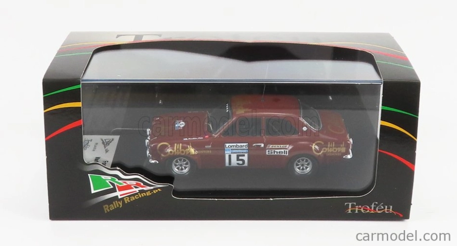 Trofeu Ford england Escort Mki (nočná verzia) N 15 Rally Rac Lombard 1974 M.allen - P.white 1:43 Brown