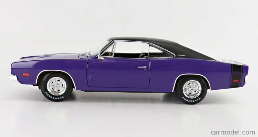 Maisto Dodge Charger R/t Coupe 1969 1:18 Purple Met