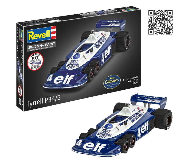 Starter Kit auto 77741 - Tyrell P34/2 6-Wheeler (1:32)