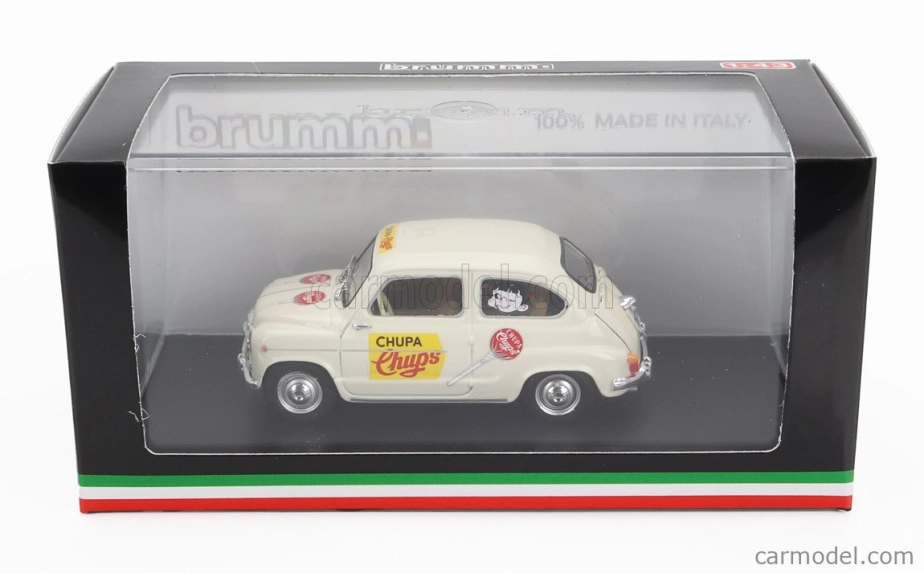 Brumm Seat 600d Commerciale Chupa Chups 1960 1:43 Bílá