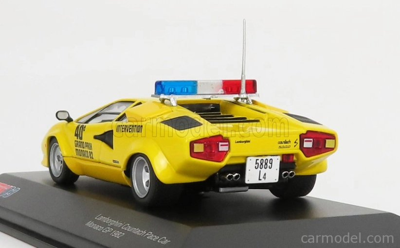 Werk83 Lamborghini Countach 5000s Safety Car F1 Gp Monaco 1982 1:43 Žltá