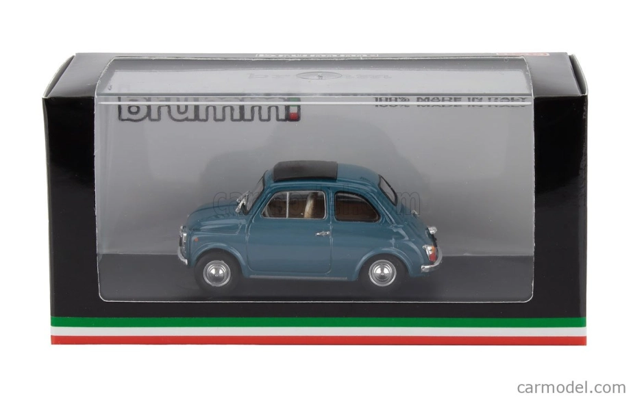Brumm Fiat 500f Tetto Chiuso - uzavretý 1965 1:43 Modrá stredná