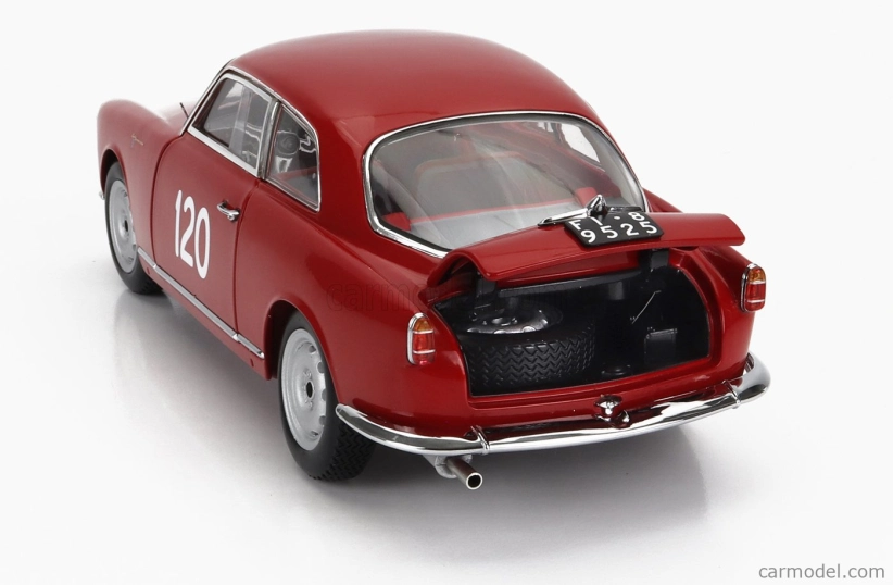 Kyosho Alfa romeo Giulietta Sv Sprint Veloce N 120 Mille Miglia 1956 G.becucci - P.cazzato 1:18 Red