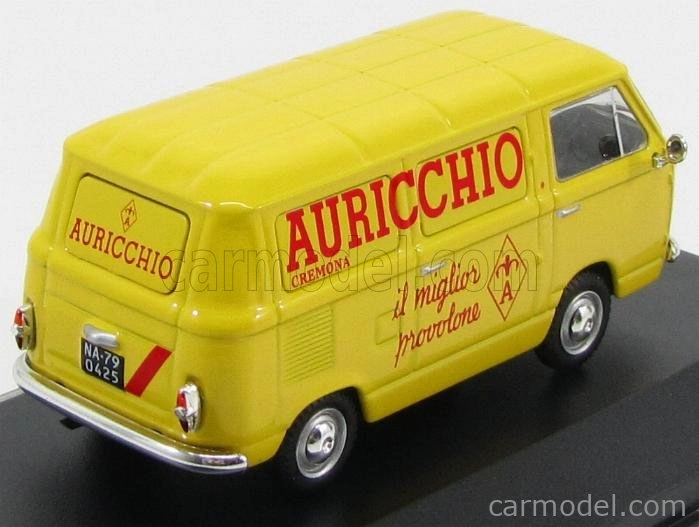 Edicola Fiat 850t Van Auricchio 1972 1:43 Žltá