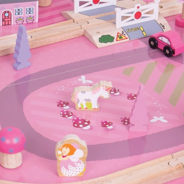 Bigjigs Rail Vláčkodráha Magical a stůl