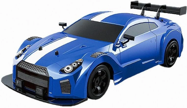 ROZBALENO-RC auto Drift Car s kouřem a LED, modrá