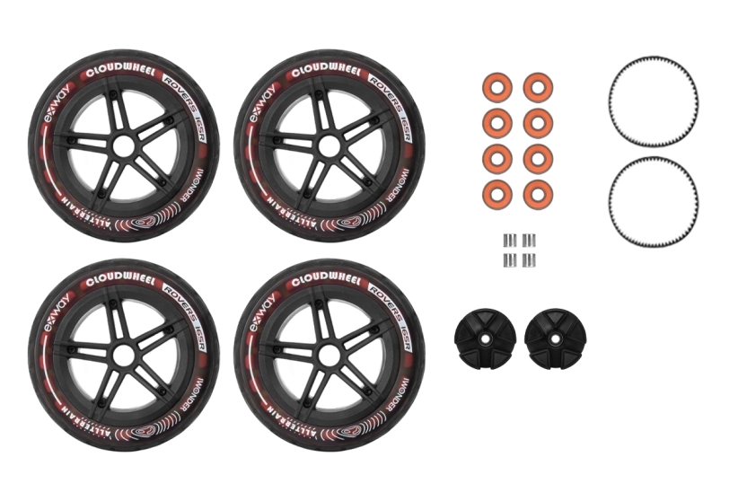 Exway Sada kol Cloud Wheel Rover Scarlet Red pro Atlas Pro 2WD