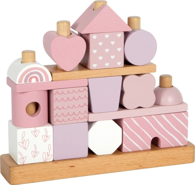 small foot Nasazování na tyč Domeček růžový