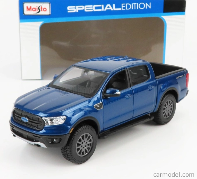 Maisto Ford USA Ranger Fx4 Sport Pick-up Double Cabine 2019 1:27 Blue