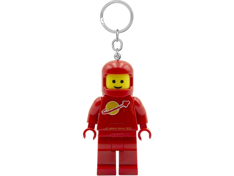 LEGO svietiaca kľúčenka – Kozmonaut červený