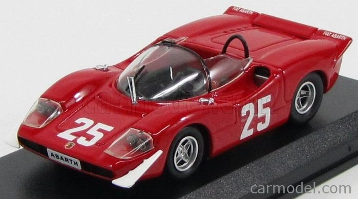 Best-model Fiat Abarth 2000 N 25 Winner Nurburgring 1969 T.hezemans 1:43 Red